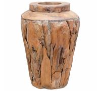 (40 x 60 cm) vidaXL Decoration Vase Centerpiece Pot Decorative Flower Pots Solid Teak Wood