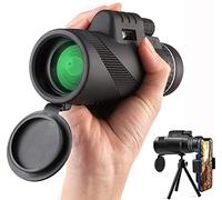 40 x 60 Monocular, HD Monocular Telescope for Smartphone Holder & Tripod, High Performance Waterproof Monocular Telescope for Adults, Monocular Bird Watching Concert Travel