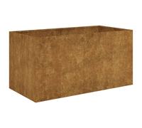 Planter Corten Steel 80x40x40 cm Rust Brown Raised Garden Bed Patio for Balcony