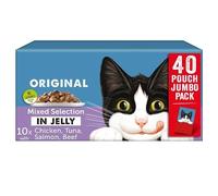 40 x 85g Pouches, Premium Mixed Selection in Jelly Cat Food, Complete & Balanced Nutrition for Adult Cats
