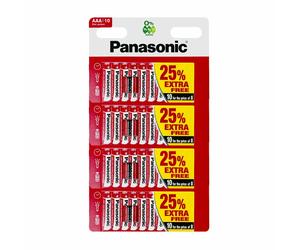 40 x AAA Genuine PANASONIC Zinc Carbon Batteries - New LR03 1.5V MN2400
