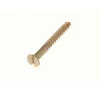 40 x Brass Screws No. 4 x 1 INCH COUNTERSUNK CSK Slotted Slot Head