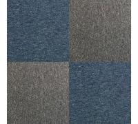 Monstershop 40 X Carpet Tiles 10M2 / Storm Blue & Anthracite