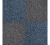 Monstershop 40 X Carpet Tiles 10M2 / Storm Blue & Charcoal Black