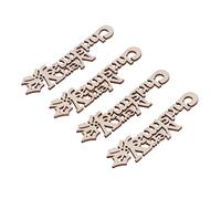 40 x Christmas Tree Decorations with Christmas Words Density Board