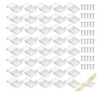 40 x Clear Light Valves Clips for LED Strip Light Fixings Suitable with Screws Secure Fixing for 10mm IP30/IP65 2-4 Pin LED Strip for Indoor and Outdoor Installation