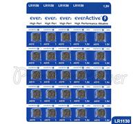 40 x everActive AG10 LR54 Alkaline batteries LR1130 189 389 1.5V GREAT VALUE