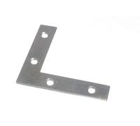 40 x Flat Corner Brace Angle Brackets 75MM (3 inch) BZP Steel