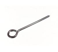 40 x Garden Vine Eyes Screw in Closed Hook 100MM 4" ZP Steel Heavy Duty