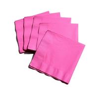 40 X Hot Pink Paper Napkins Hen Wedding Christening Communion Party Tableware Table Decoration Supplies