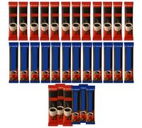 40 x Instant Coffee Sticks - 20 Caffeinated & 20 Decaf Single-Serve Sachets - Original & Decaffeinated Full Flavour Coffee - Convenient Travel & Office Bundle - WoodzyCo Exclusive