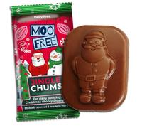 40 x Moo Free Jingle Chums - Vegan Dairy Free Chocolate Christmas Character Bars (15g)
