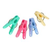 40 X Plastic Clothes Clamp - Pegs Multipurpose Colorful Clip Windproof Non-slip Clothes Clips Household Portable