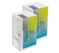 40 x Premium Digest Peppermint, Fennel, Ginger, Apple, Zinc Herbal Teabags with Added Live Bacteria Cultures, 40 Bags (2 x 20pk), Vegan