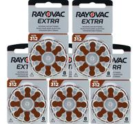 40 x Rayovac AC312 ZA312 BROWN Hearing Aid Batteries 312 312au PR41 V312 DA312