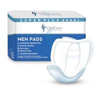 40 x Super Plus Incontinence Pads Men | Adhesive Backsheet & Advanced Absorption | Mens Incontinence Pads | Pad for Men | Male Incontinence Pad | Size 29x23 cm | (2 Packs of 20)