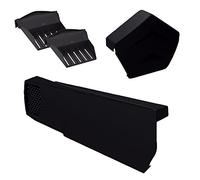 40 x Universal Black Dry Verge Units, Angeled Ridge Cap & 2 x Starter Closure Kits