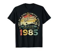 40 Year Old Vintage Made In April 1985 40th Birthday Men Dad T-Shirt