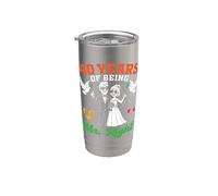 40 Years of Being Mr Right 40th Wedding Anniversary Husband Stainless Steel Insulated Tumbler