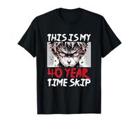 40 Years Of Time Skip Anime Ninja Samurai 40th Birthday T-Shirt