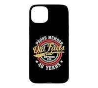 40 Years Old Farts Club Retro 40th Birthday Men Dad Funny Case for iPhone 15 Plus