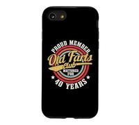 40 Years Old Farts Club Retro 40th Birthday Men Dad Funny Case for iPhone SE (2020) / 7/8