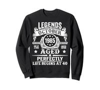 40 Years Old Legend since October 1985 40th Birthday Men Dad Sweatshirt