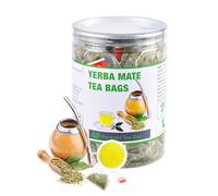 40 Yerba Mate Tea Bag, 3g/bag, Unsmoked Yerba Mate Loose Leaf Tea Packets, from Argentina - Rich In Antioxidants, Unsweetened
