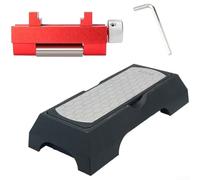 400 1000 Grit Double Sided Sharpening Stone with Precision Angle Clamp for Consistent Edge Geometry on Chisels and Planer For Blades (A)