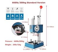 400-1100 Lbs Manual Axle Press, Automatic Telescopic Table Axle, Precision Manual Press for Stamping, Bending, Wire Drawing, and Forming(Standard Version,660lb/300kg)