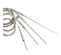 400 800 Degree RTD K J PT100 Temperature Sensor M5 Probe Thermal Thermocouple Industrial Sensor 1Pcs(J,50mm)