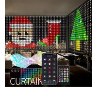 400-800 LED RGB Smart Curtain Lights with Music,App Controls and Remote,LED Party Lights for Wedding/Valentine's Day/Birthday