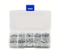 400/800pcs Self Tapping Wood Screws Set, M2 Phillips Flat Head Sheet Metal Screw, Self Tapping Screws Assortment Kit(800PCS)