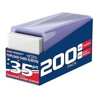 400 Card Sleeves - 3"x4" Rigid Toploaders for Cards, Hard Plastic Card Protectors, Premium Trading Card Sleeves Fit for Baseball Cards, Sports Cards, MTG & All Standard Trading Cards (200Hard+200Soft)
