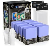 400 Card Sleeves Hard Plastic, Baseball Card Protectors Hard Plastic, 3"x4" Hard Card Sleeves for Baseball Cards, Football Cards (200 Hard Card Sleeves + 200 Clear Sleeves)