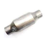 400 Cells Muffler Catalyst Converter Round Stainless 2'' 2.25'' 2.5'' 3" Universal Catalytic Converter Oxygen Sensor(2.5 inch 2)