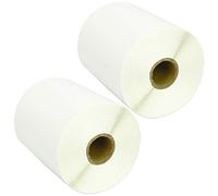 400 Compatible Zebra 100mm x 210mm White Direct Thermal Labels (200 Labels per Roll) for Zebra Type Printers - Two Rolls