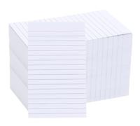 400 Count Vertical Ruled Index Cards 3 X 5 Flash Card Double Sided Lined Notecards Heavy Weight Ruled Checklist Thick Recipe Cards for Studying, School, Home and Office,White