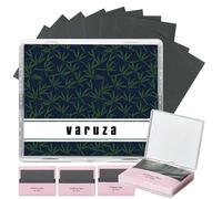 [400 Counts + Mirror Case] Natural Bamboo Charcoall Oil Blotting Sheets for Face with Mirror Compact and Refills