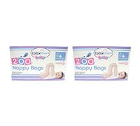 400 Disposable Fragrance Nappy Bags 2 Packs of 200
