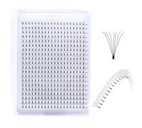 400 Fans Premade Fans Eyelashes, Short Stem 6D/7D/8D/9D/10D/12D Stable C D Curl Promade Lash Extensions Fans,0.07 mm Mix Length Pre Fanned Volume Lash Extensions(400fans-7d-0.07 Short Stem, D Curl)