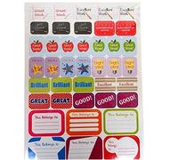 400 Kids/Children's A4 Reward Sticker Pack, With This Belongs To Stickers-Bulk Buy