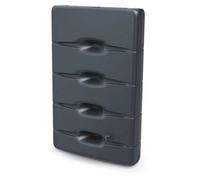 400 Litre Slim Aqua Wall Rainwater Tank Kit, Water Butt - Anthracite
