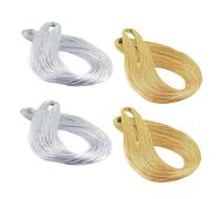 400 Meters Gold and Silver String Thread Jewelry Thread Bauble String Gold String Elastic Cords gold thread for crafting Making Cord For Braids Christmas Paking Gift Thin String Wrapping Hanging