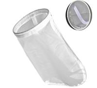 400 Micron Nylon Monofilament Mesh Filter Bags 7 Inch Ring by 16 Inch Long - Filter Socks Size 1 Liquid Filtering - 1 Pack (400 Micron 7" x 16")