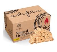 400 Natural Firelighters for Wood Burners - Fire Starters for Stoves and BBQ, Pizza Oven, Fire Pit