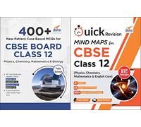 400 + New Pattern Case Based MCQs & Quick Revision Mind-Maps/Notes for CBSE Class XII ( Physics /Chemistry /Math/ Core English )