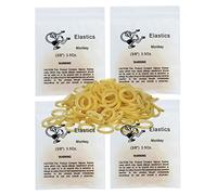 400 Pack Orthodontic Elastics Dental Rubber Bands Intraoral Elastic Bands (Light, 3.5 Oz, 3/8‘’ （9.5mm）)