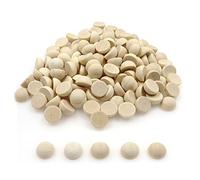 400 Pcs 15 mm Half Wood Balls, Natural Half Wooden Beads, Unfinished Split Wooden Balls, Half Round Wood Beads for Crafts, Arts, DIY