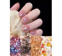 400 PCS 4 Colors Special-Shaped Diamonds Mix 20 Styles Flat back Shiny Nail Art Shaped Rhinestones, Shiny Mixed Rhinestones Nail Art Decoration for Nail Art Design (4 Packs)